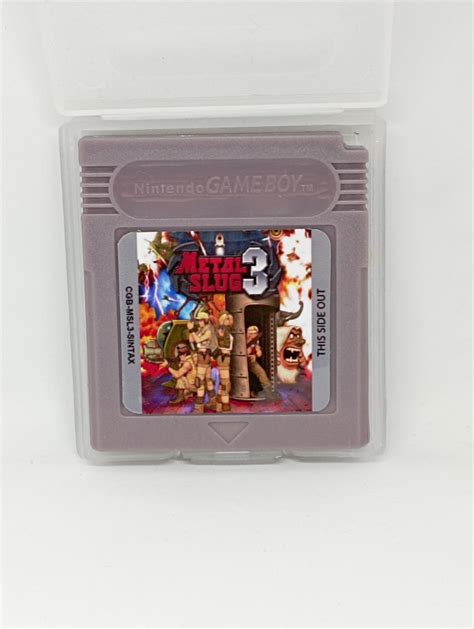 Rare Unlicensed Metal Slug 3 For Nintendo Game boy by Sintax